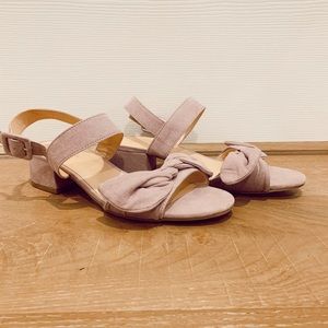 suede purple tie shoes